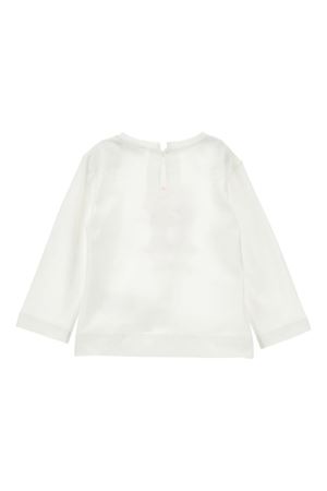 white cotton tshirt MONNALISA KIDS | 19F631NP60050001